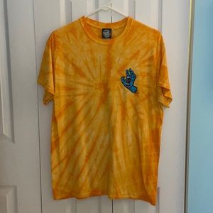 Tie Dye Yellow Santa Cruz Shirt